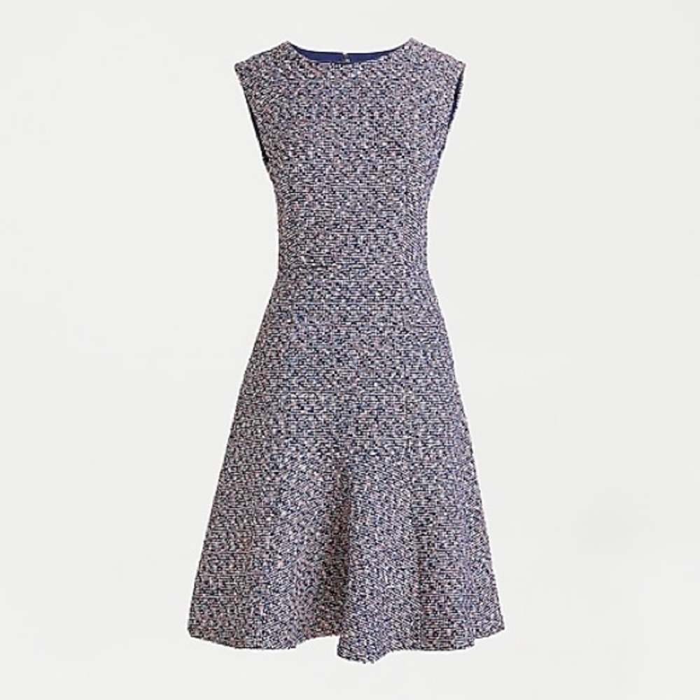 J. Crew Pink Confetti Tweed Dress. NWT!